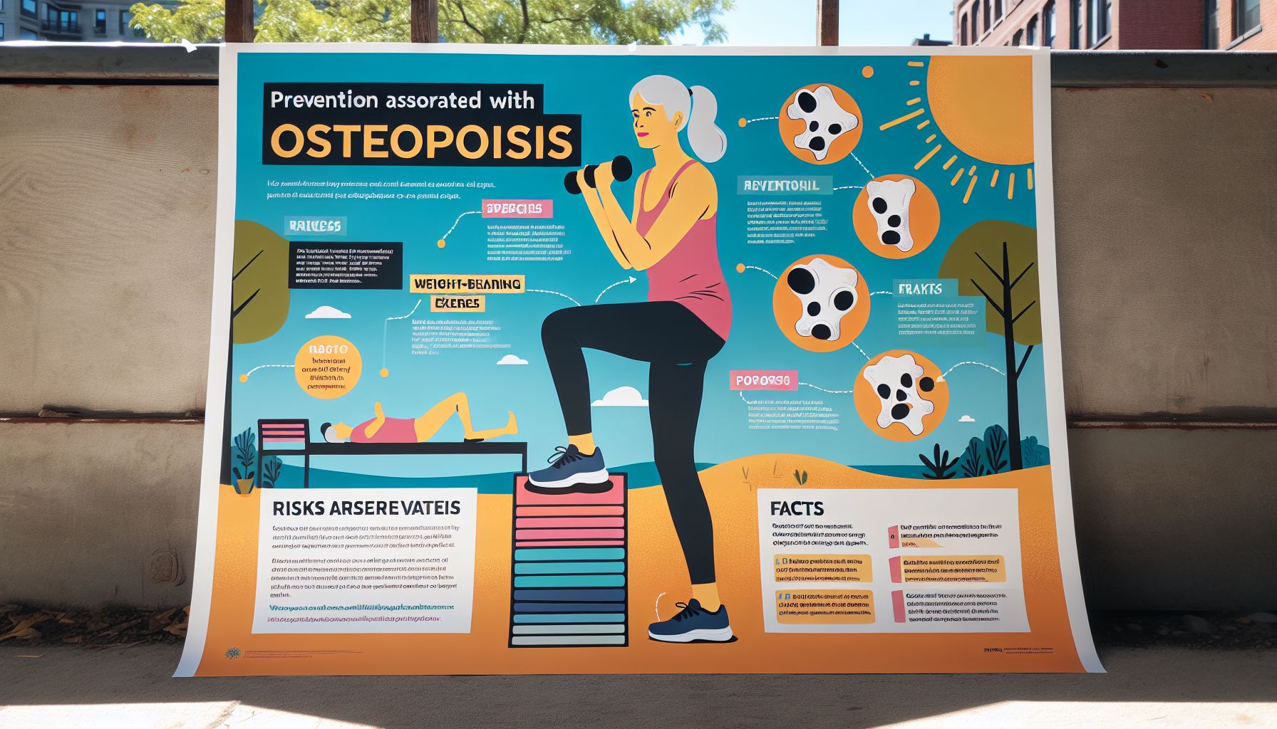 Osteoporoosi illustratsioon